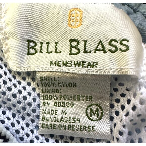 Bill Blass Menswear Swim Trunks Men's M Colorblock With Drawstring & Mesh Lining - Picture 5 of 6